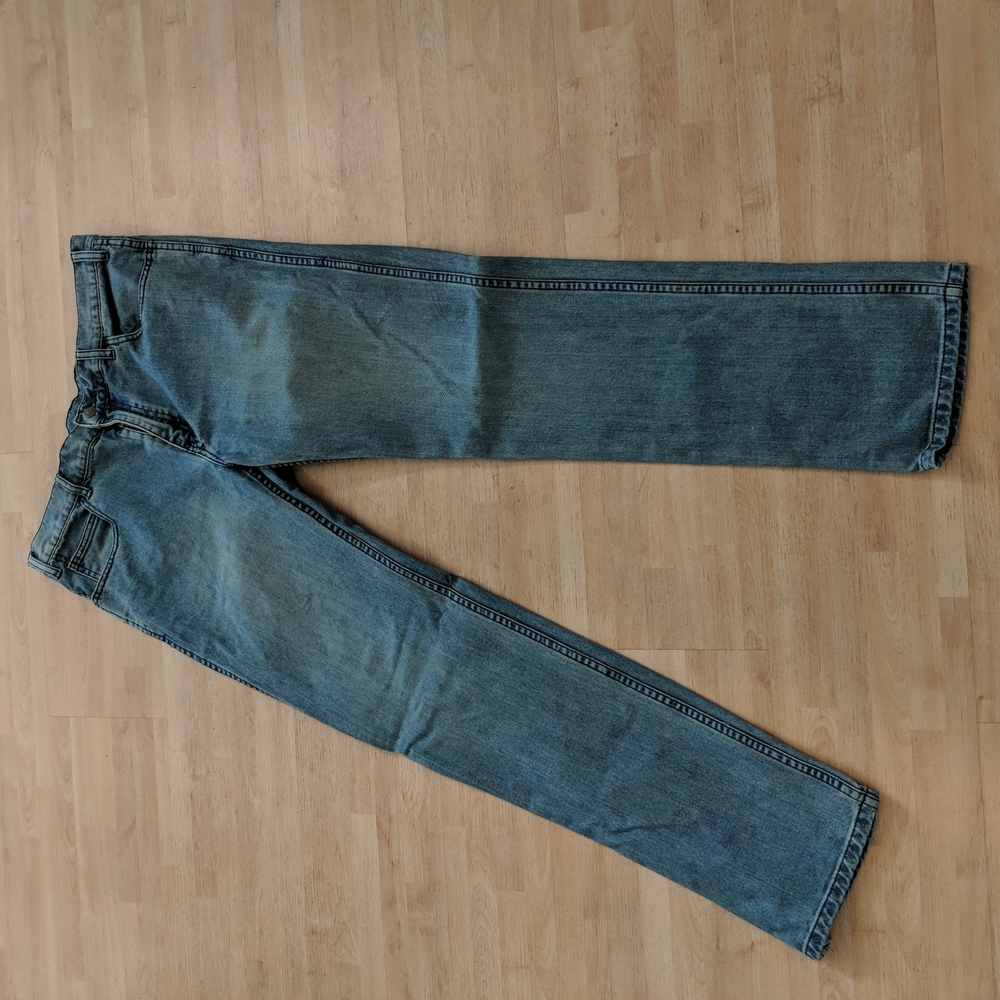 Blue washed jeans 33/34, 100% cotton